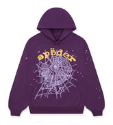 Sp5der Star OG Web v2 Hoodie Purple